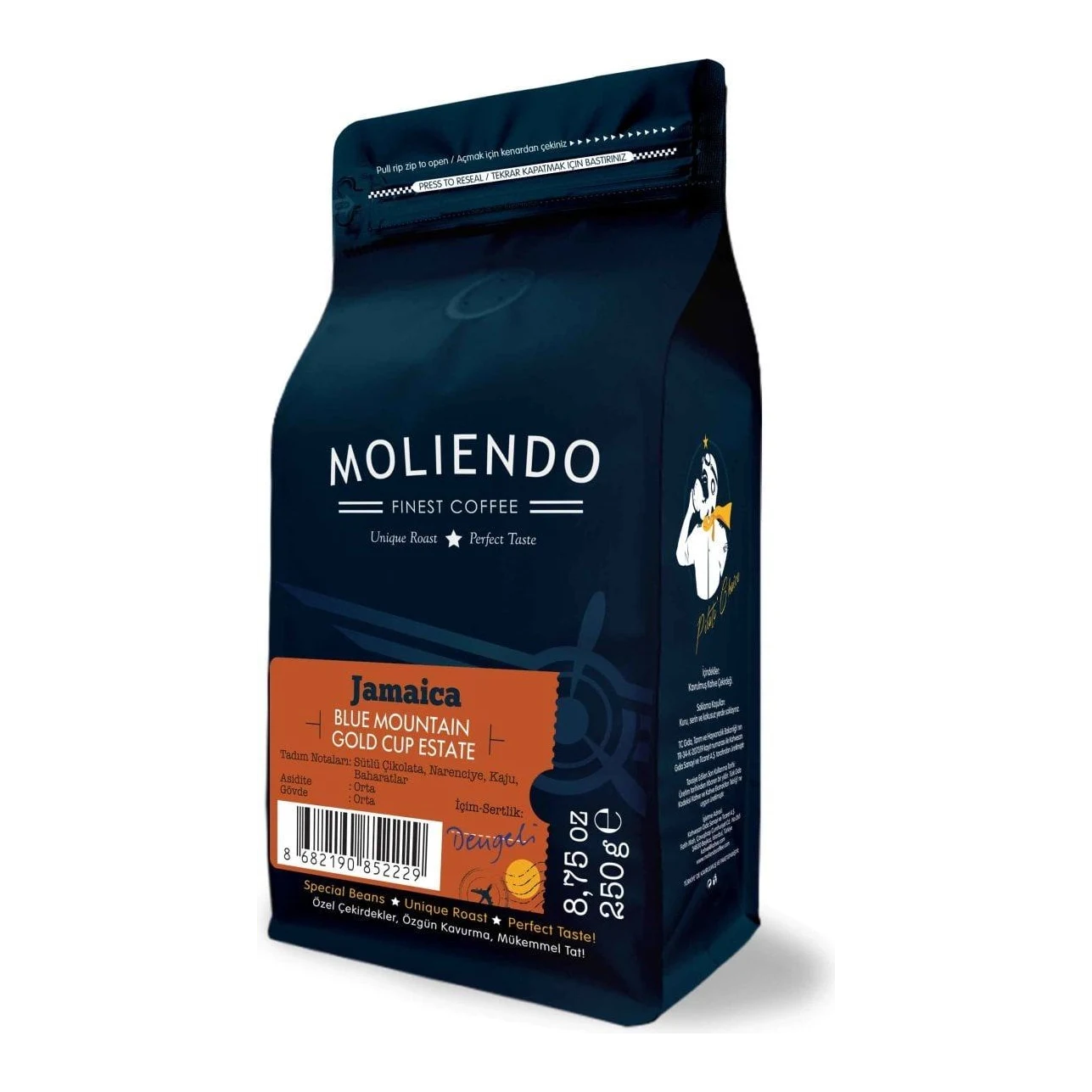 Moliendo Jamaica Blue Mountain Yöresel Kahve