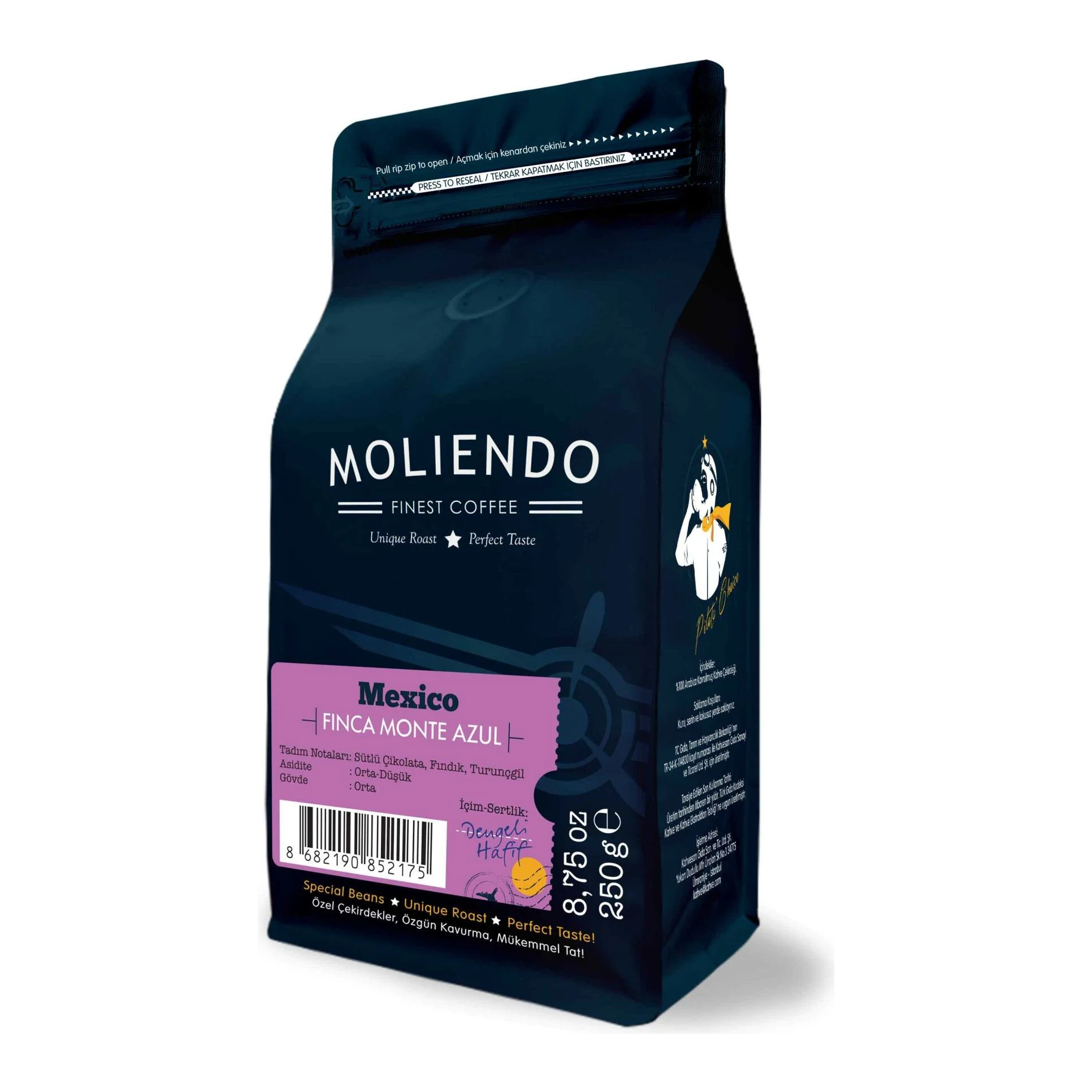 Moliendo Mexico SHG Finca Monte Azul Yöresel Kahve