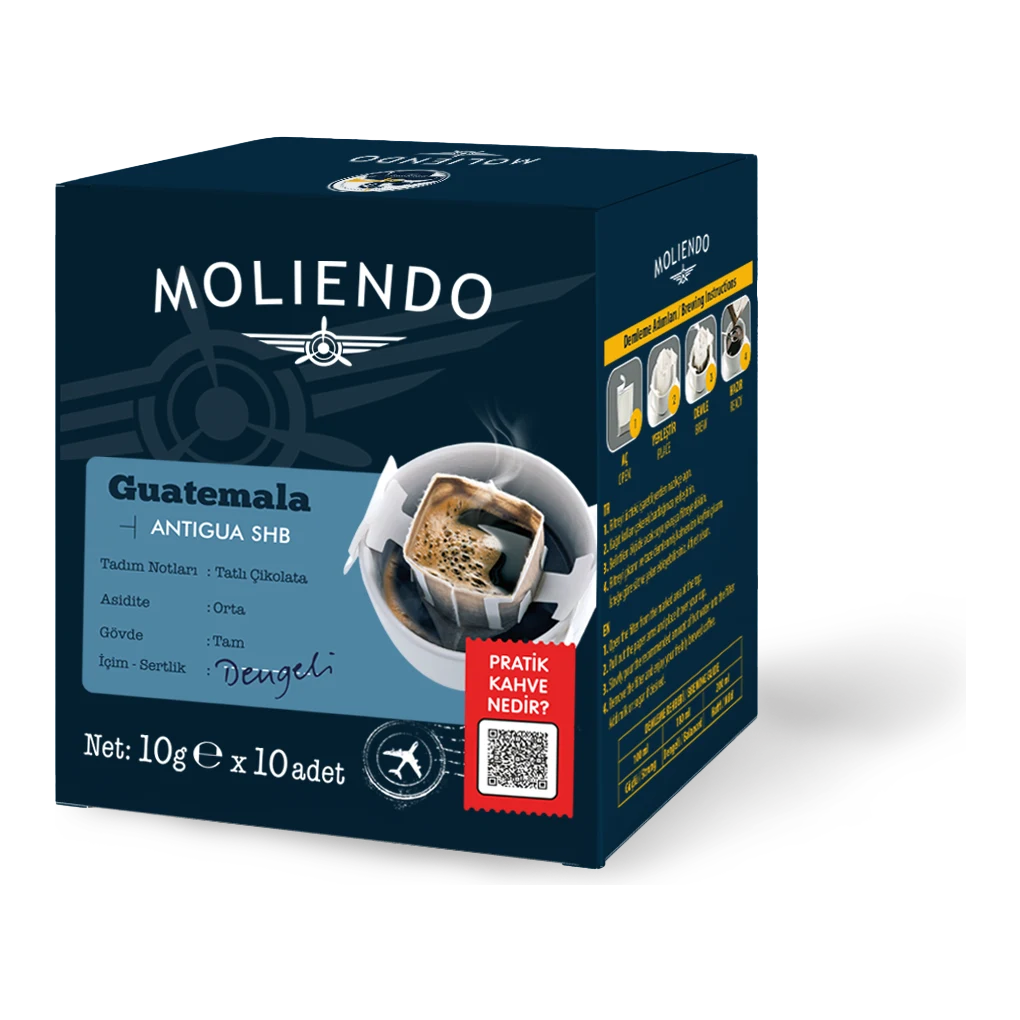 Moliendo Guatemala Antigua HB Pratik Filtre Kahve 10x10 g