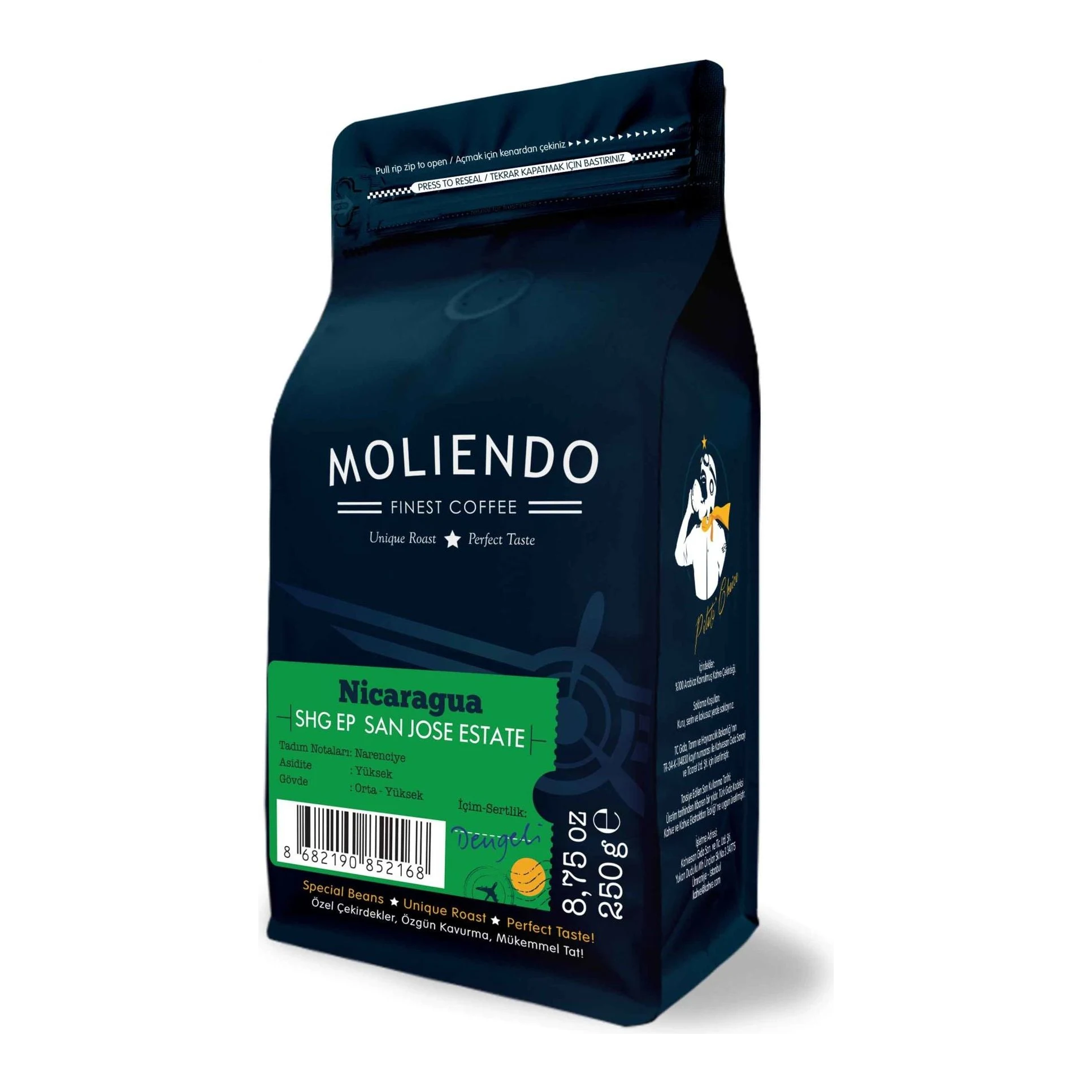Moliendo Nicaragua SHG EP San Jose Estate Yöresel Kahve
