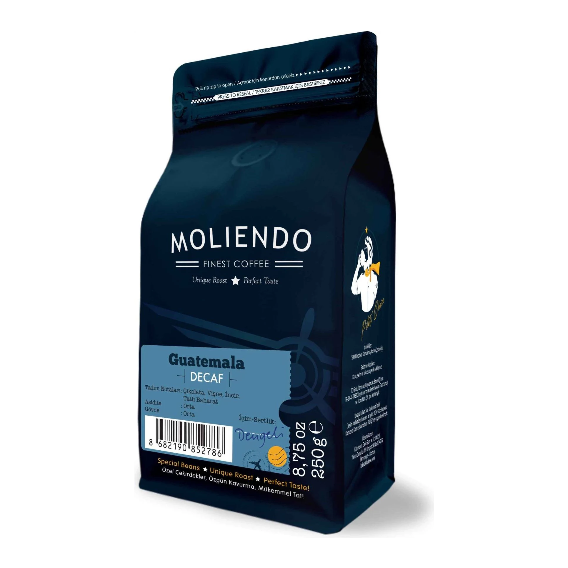 Moliendo Guatemala Decaf (Kafeinsiz) Yöresel Kahve