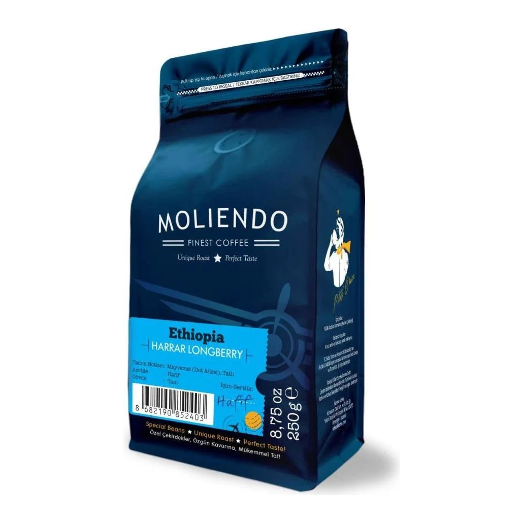 Moliendo Ethiopia Harrar Yöresel Kahve