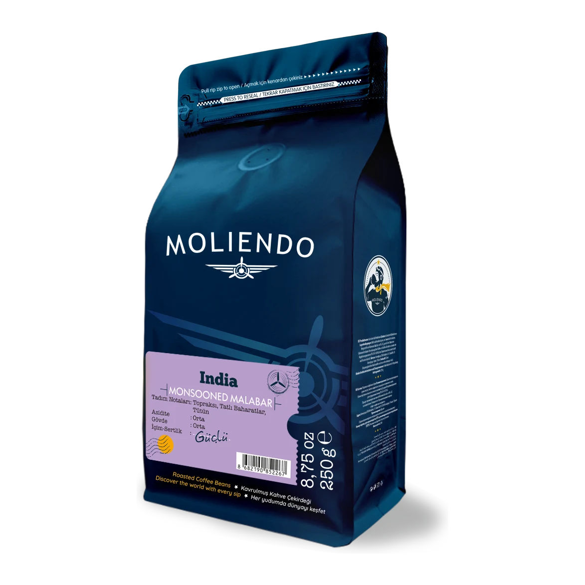 Moliendo India Monsooned Malabar Yöresel Kahve