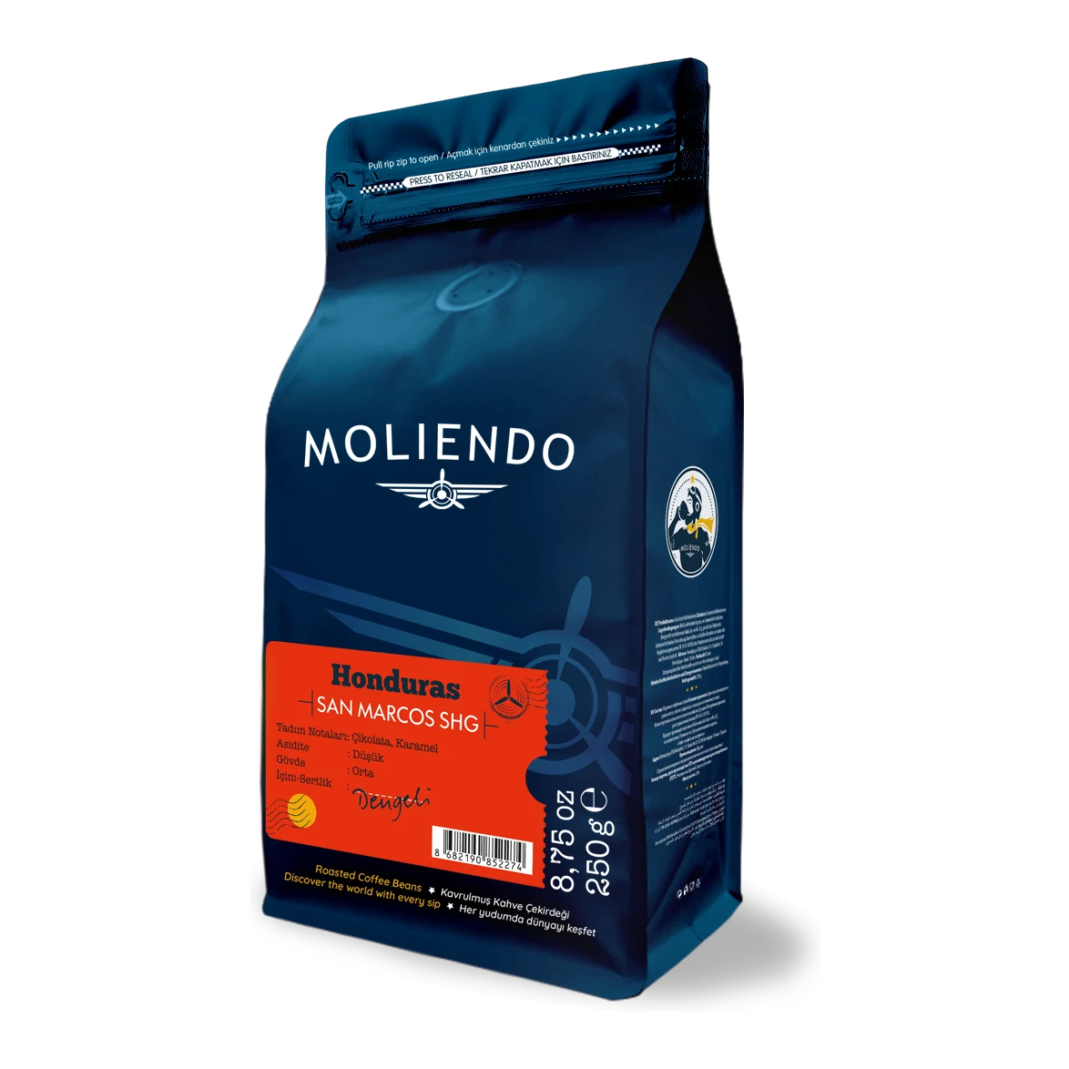 Moliendo Honduras San Marcos SHG Yöresel Kahve