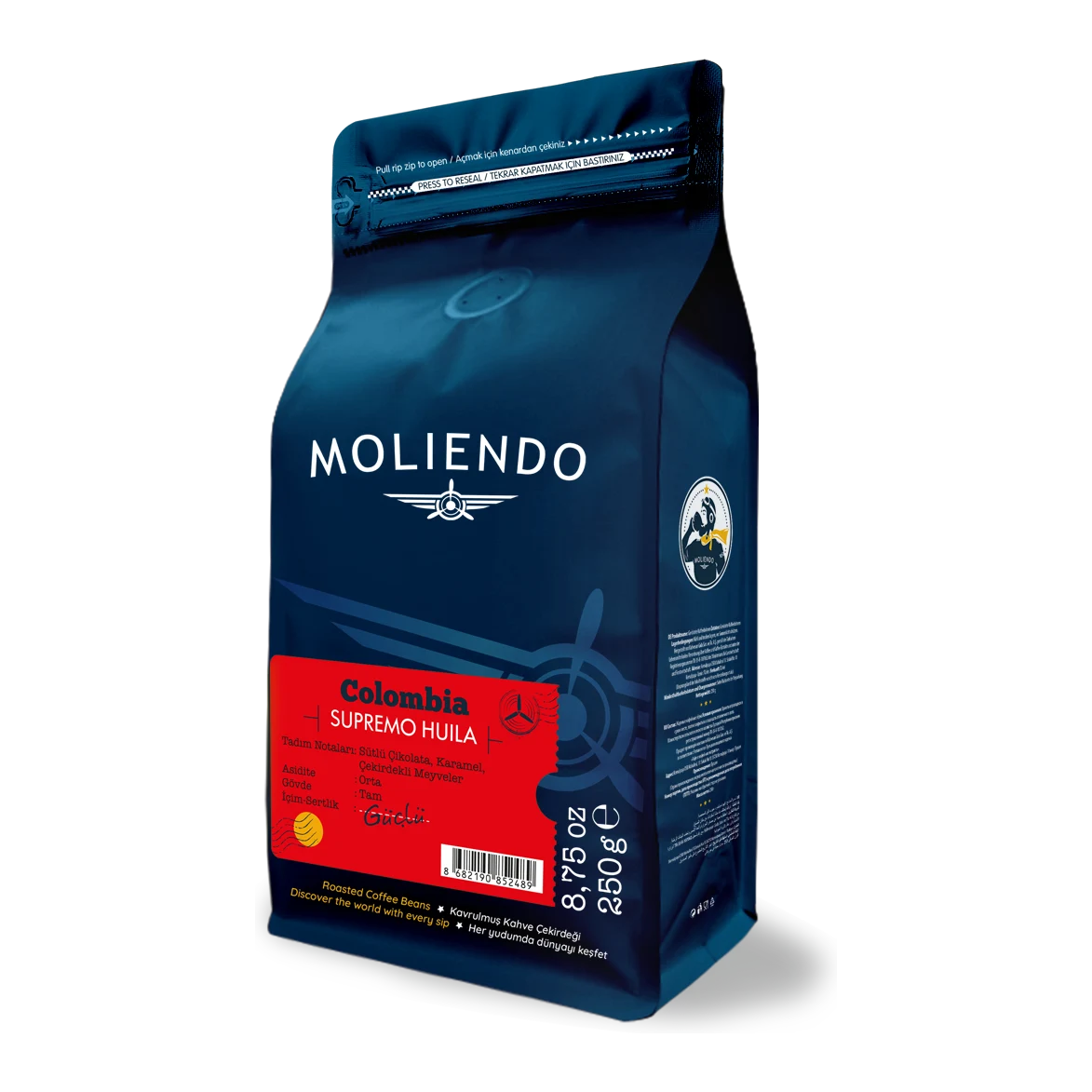 Moliendo Colombia Supremo Huila Yöresel Kahve