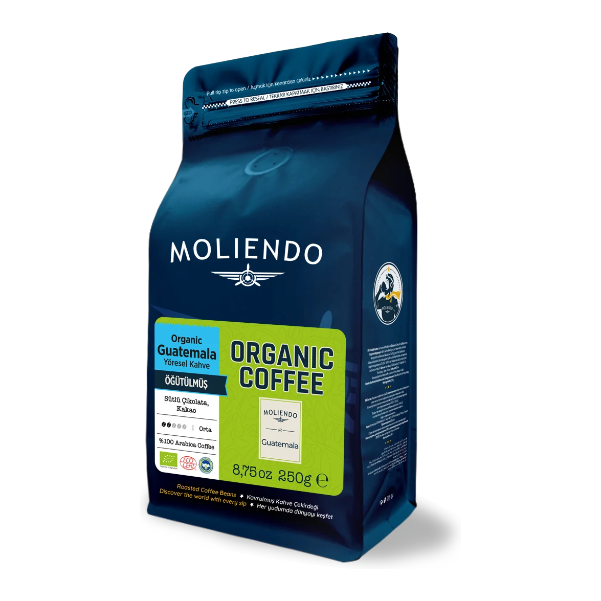 Moliendo Organic Guatemala SHB (Öğütülmüş) Yöresel Kahve 250 g
