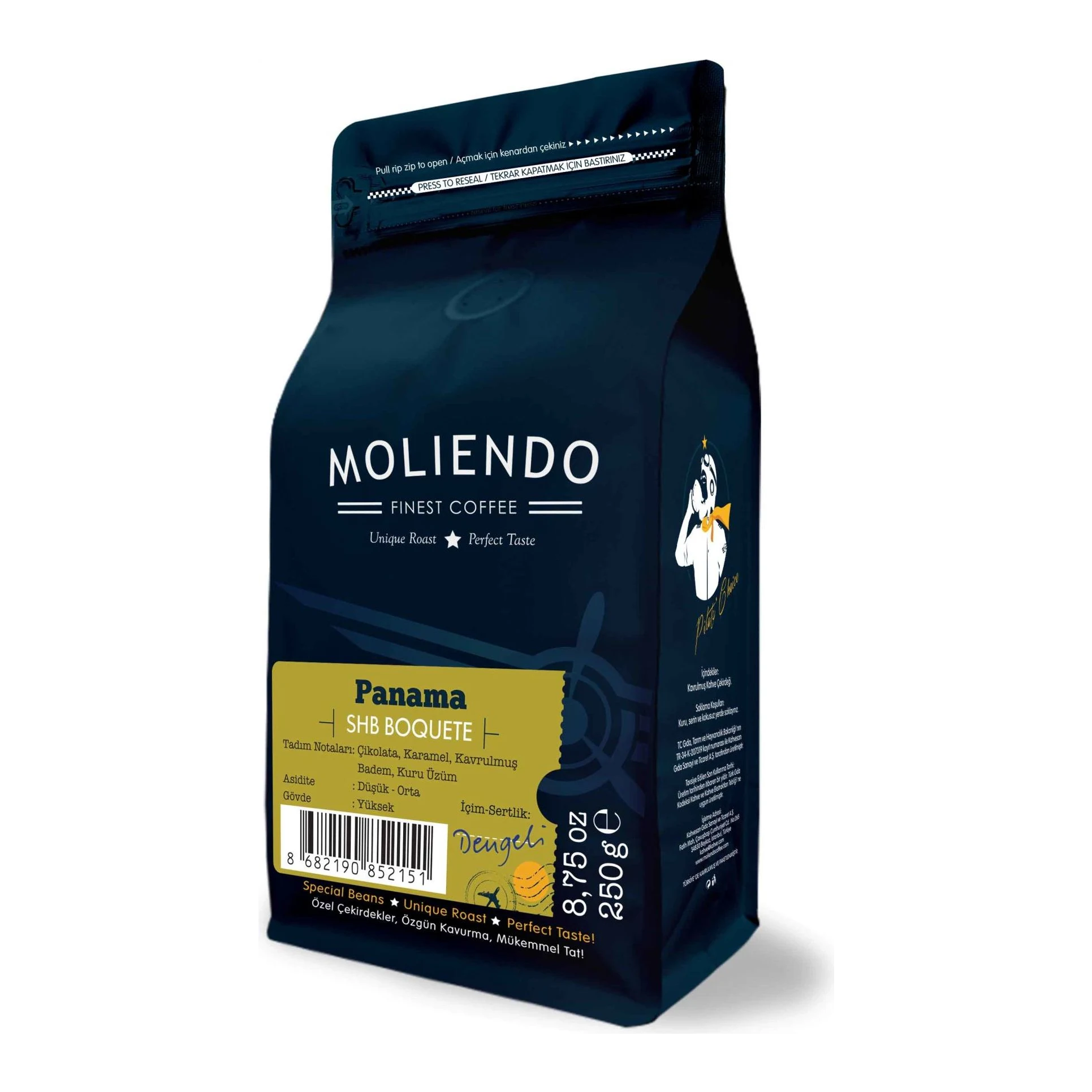 Moliendo Panama SHB Boquete Yöresel Kahve