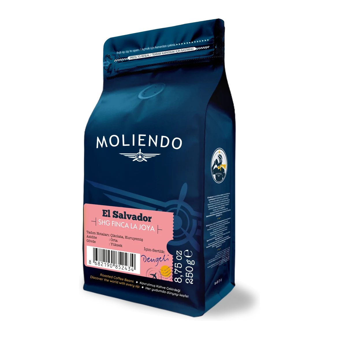 Moliendo El Salvador SGH Finca La Joya Yöresel Kahve