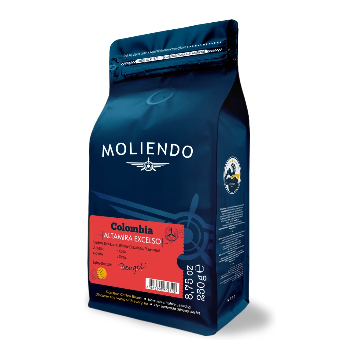 Moliendo Colombia Altamira Excelso Yöresel Kahve
