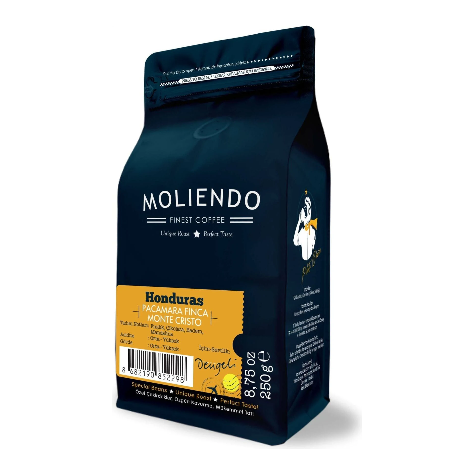 Moliendo Honduras Pacamara Finca Monte Cristo Yöresel Kahve