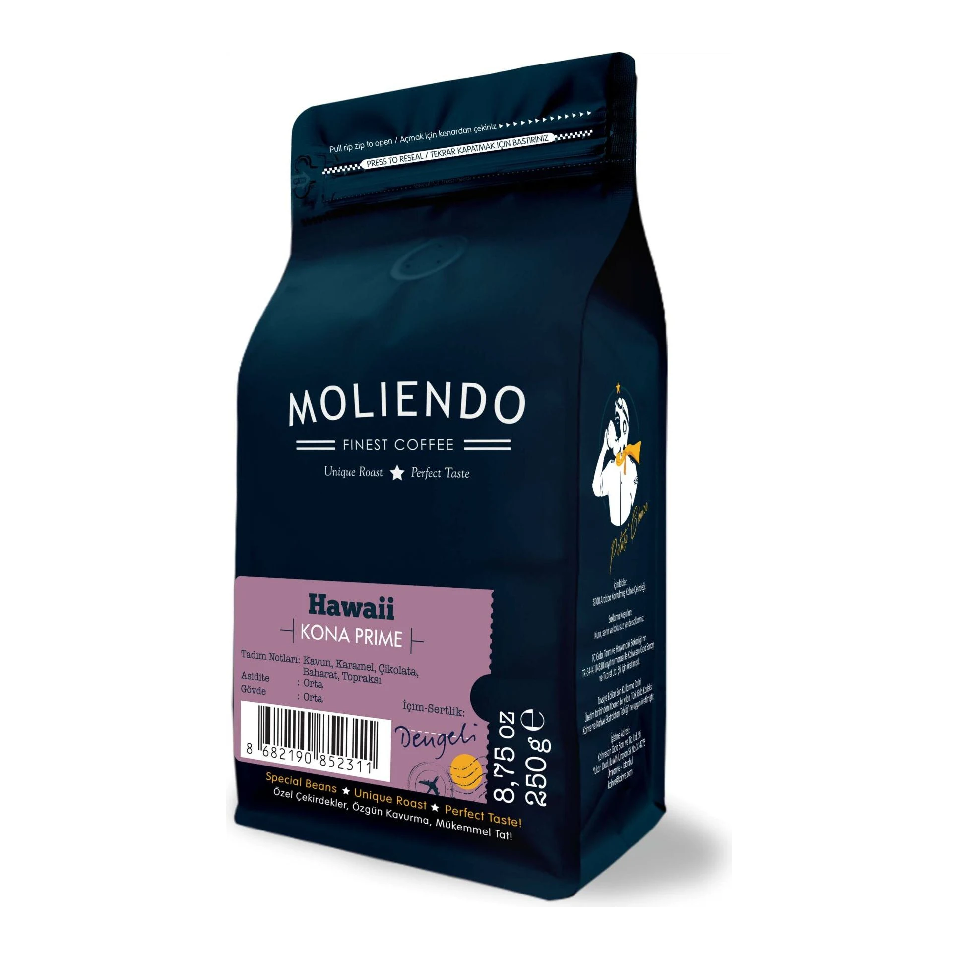 Moliendo Hawaii Kona Prime Yöresel Kahve